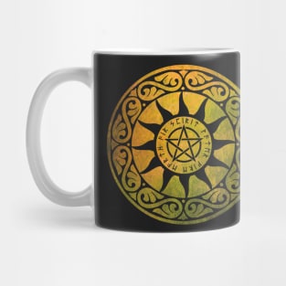 Five Elements Magical Pentacle - Orange Version Mug